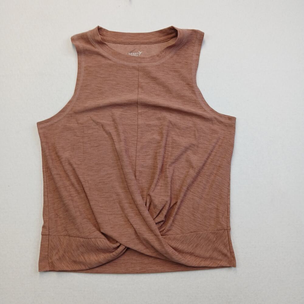 Old Navy Womens Breathe On Front Twist Activewear Crop Tank Size M